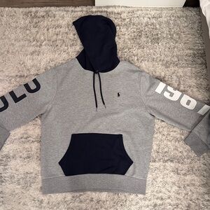 Polo Ralph Lauren 1967 Grey and Navy Hoodie